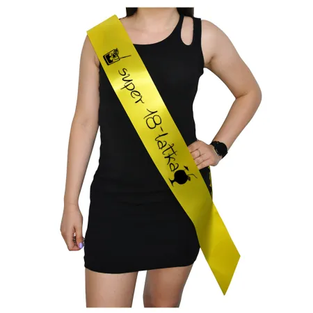 Szarfa ŻÓŁTA Osiemnastka Super 18-latka